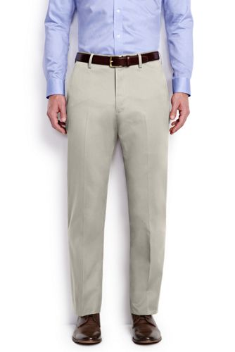 Men's Traditional Fit No Iron Twill Dress Pants from Lands' End