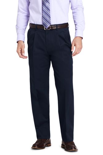 28％OFF＜ランズエンド＞メンズ・トレーニョ1900・テーラード・パンツ／ストレート／プレーン/S/グレー