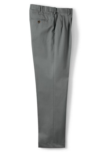 28％OFF＜ランズエンド＞メンズ・トレーニョ1900・テーラード・パンツ／ストレート／プレーン/S/グレー