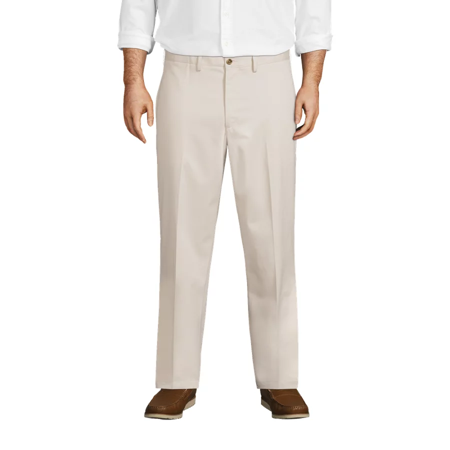 Men's No Iron Traditional Fit Plain Front Chino Pant view 3