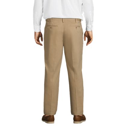 Men's Big and Tall No Iron Comfort Waist Traditional Fit Plain Front Chino Pant - image 2