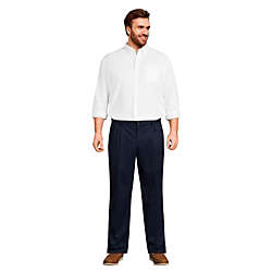 Men's Big and Tall Comfort Waist Pleated No Iron Chino Pants, alternative image