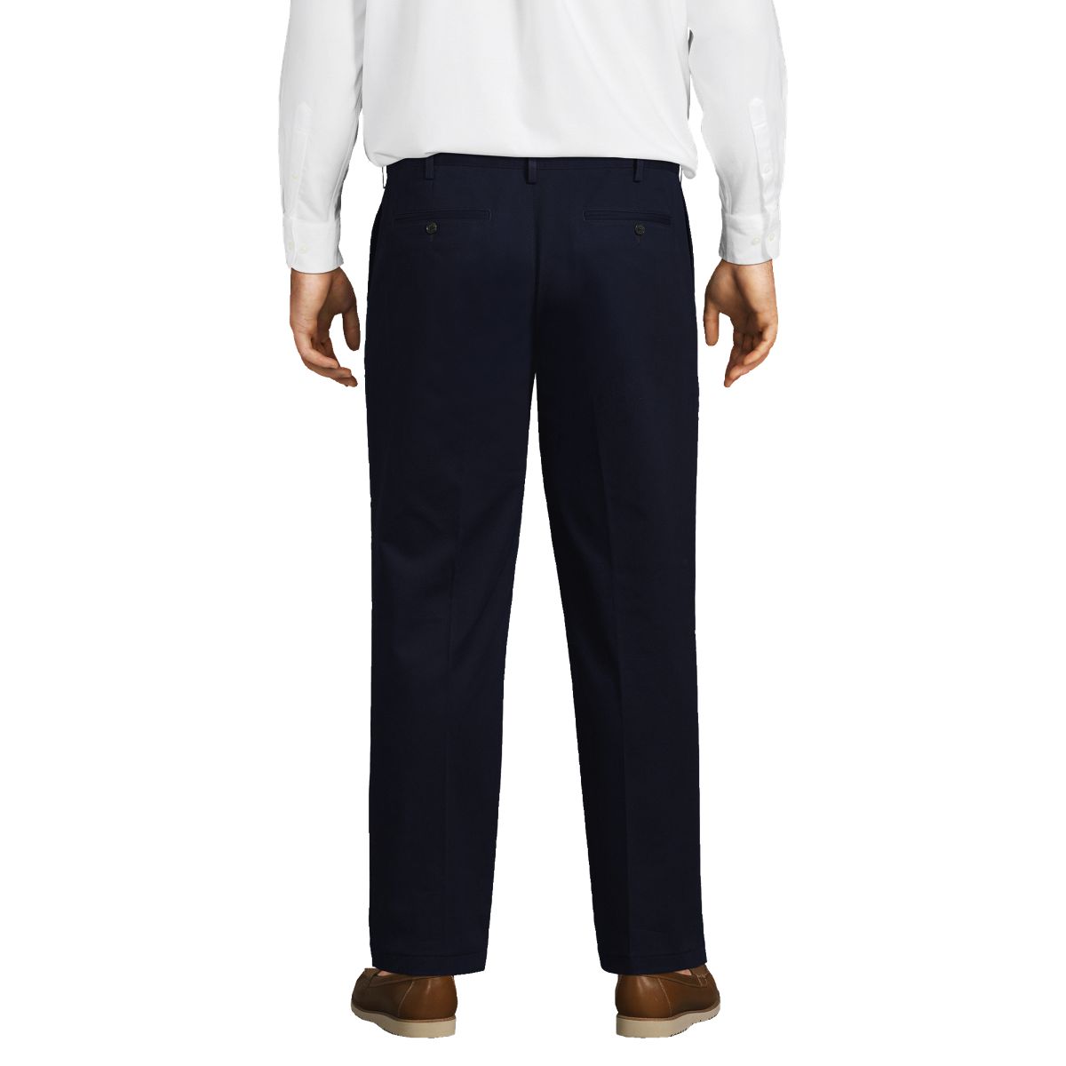 Men's Comfort Waist Pleated No Iron Chino Pants
