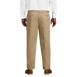 Men's Big and Tall Comfort Waist Pleated No Iron Chino Pants, Back