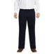 Men's Big and Tall Comfort Waist Pleated No Iron Chino Pants, Front