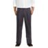 Men's Big and Tall No Iron Comfort Waist Traditional Fit Pleated Front Chino Pant, Front