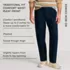 Men's Big and Tall No Iron Comfort Waist Traditional Fit Pleated Front Chino Pant, alternative image