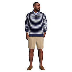 Men's Big and Tall Comfort Waist Pleated 9 Inch No Iron Chino Shorts, alternative image