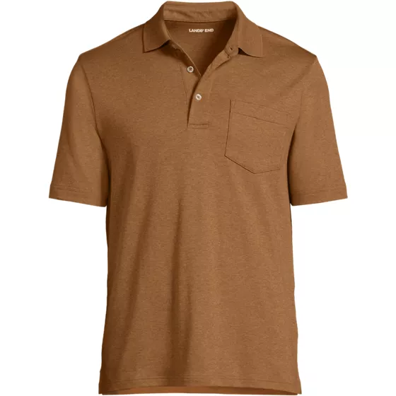 Men's Short Sleeve Cotton Supima Polo Shirt with Pocket - primary