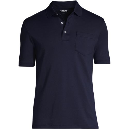 Men's Short Sleeve Super Soft Supima Polo Shirt with Pocket