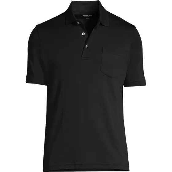 Men's Short Sleeve Cotton Supima Polo Shirt with Pocket - primary