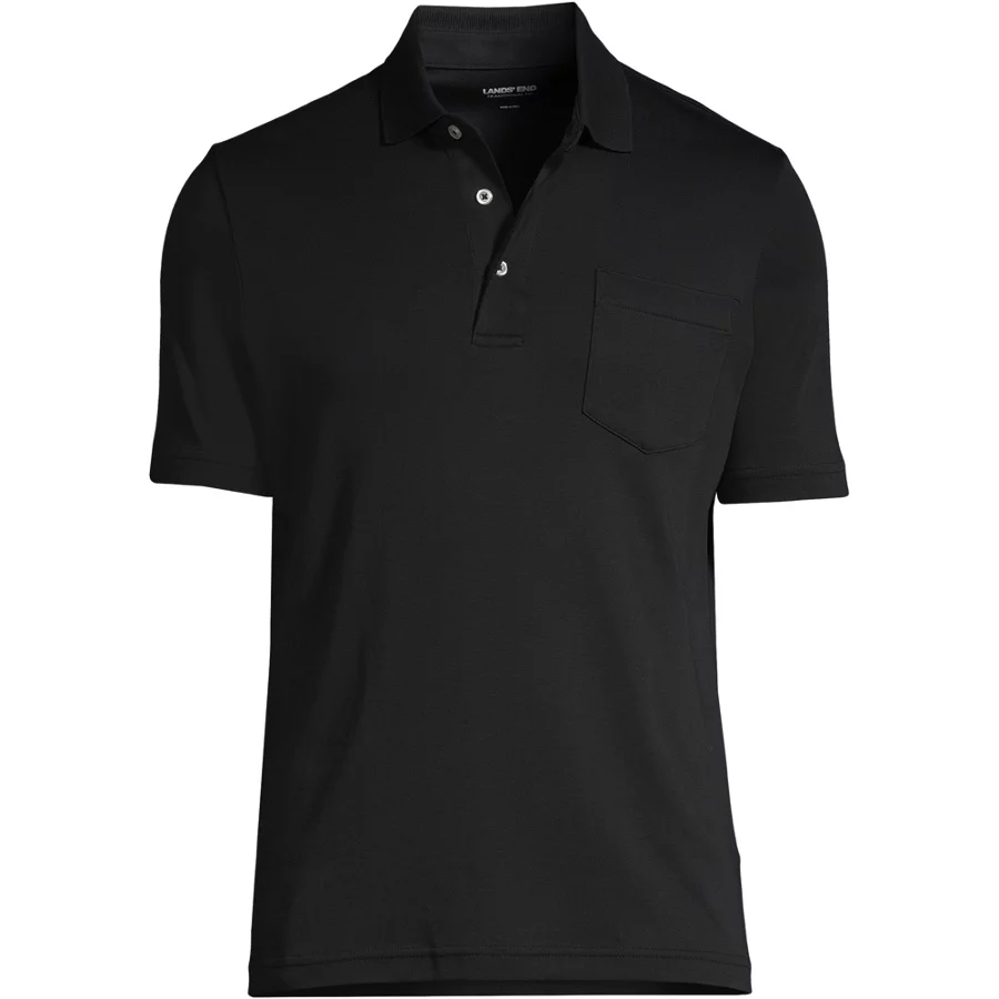 Men's Short Sleeve Cotton Supima Polo Shirt With Pocket view 1