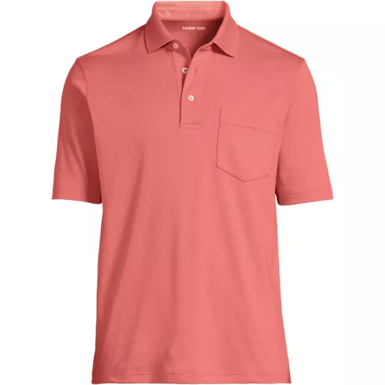 Men's Short Sleeve Cotton Supima Polo Shirt with Pocket - primary