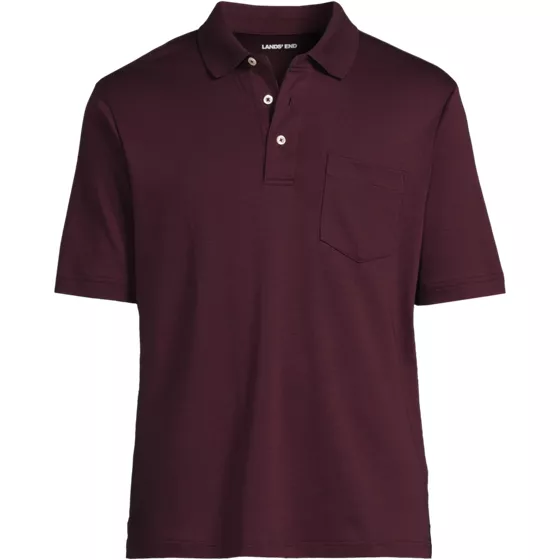 Men's Short Sleeve Cotton Supima Polo Shirt with Pocket - primary
