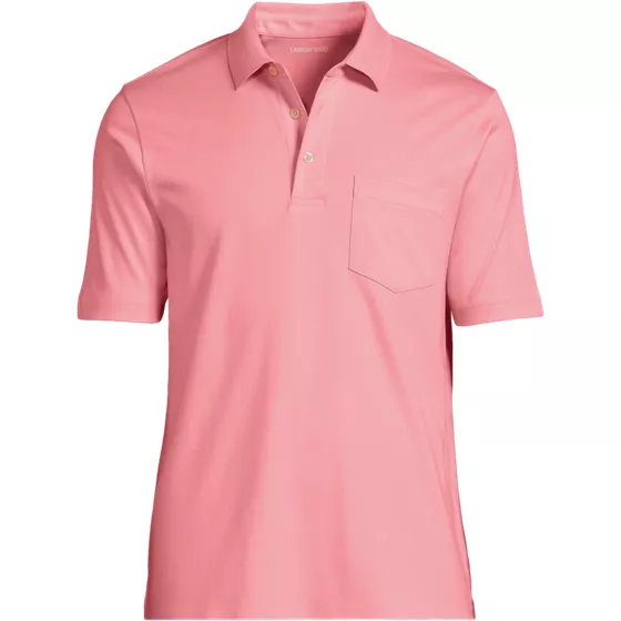 Men's Short Sleeve Cotton Supima Polo Shirt with Pocket - primary
