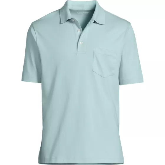 Men's Short Sleeve Cotton Supima Polo Shirt with Pocket - primary