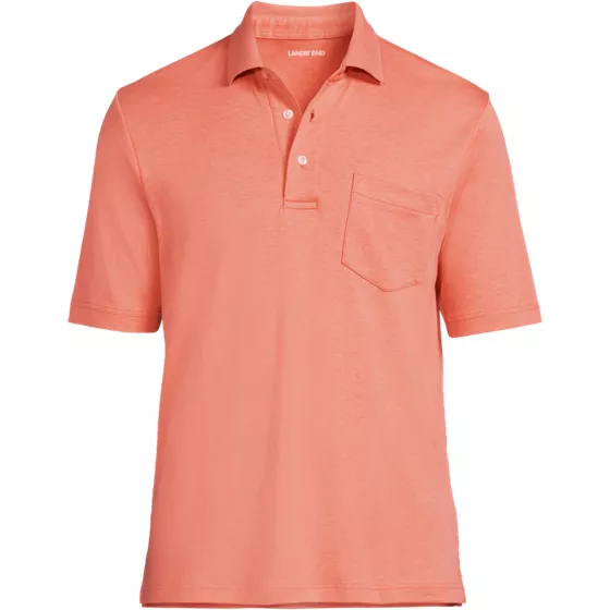 Men's Short Sleeve Cotton Supima Polo Shirt with Pocket - primary