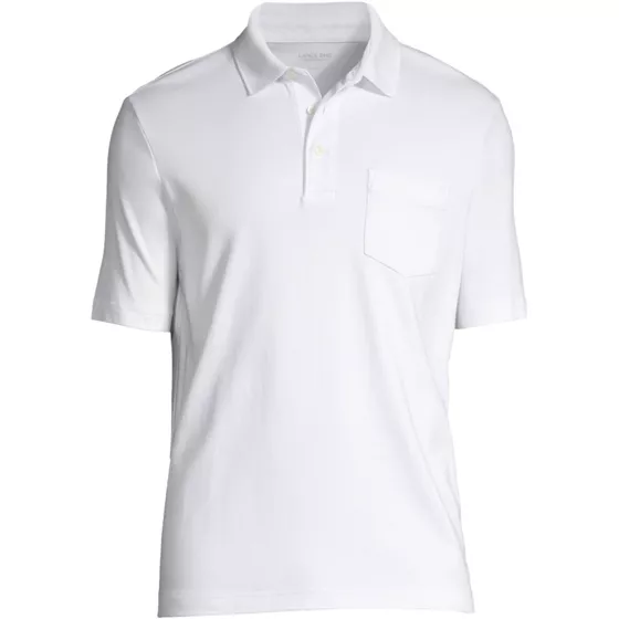 Men's Short Sleeve Cotton Supima Polo Shirt with Pocket - primary