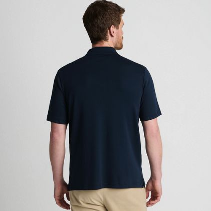 Men's Short Sleeve Cotton Supima Polo Shirt with Pocket - image 1