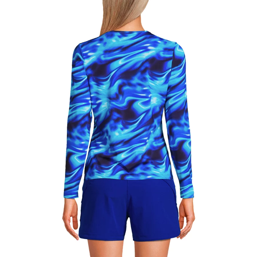 Women's Sunshade UPF 50 Long Sleeve Rash Guard Swim Tee