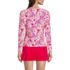 Women's Crew Neck Long Sleeve Rash Guard UPF 50 Sun Protection Swim Tee, Back