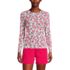 Women's Crew Neck Long Sleeve Rash Guard UPF 50 Sun Protection Swim Tee, Front