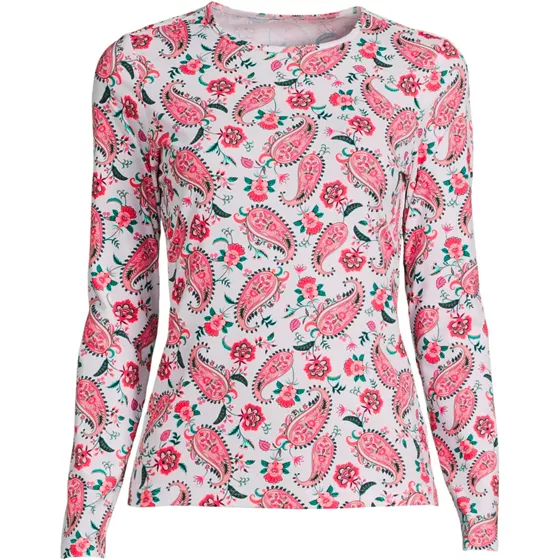 Women's SunShade UPF 50 Long Sleeve Rash Guard Swim Tee - primary
