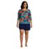 Women's Plus Size SunShade UPF 50 Long Sleeve Relaxed Rash Guard Print, alternative image