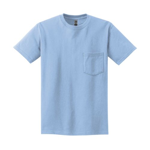 Gildan Unisex Regular Short Sleeve Screen Print Logo Pocket T-Shirt