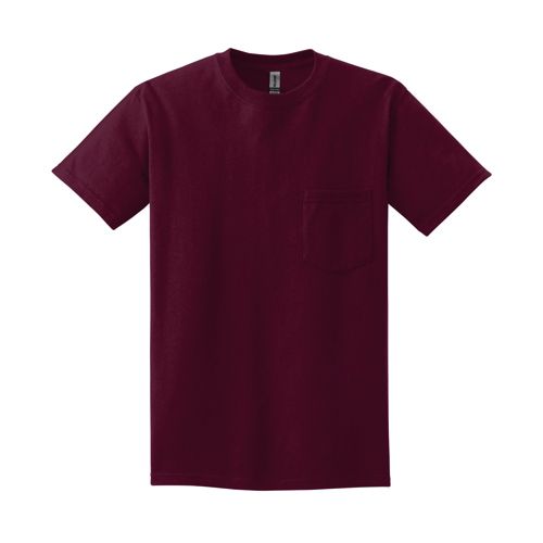 Gildan Unisex Big Plus Size Short Sleeve Screen Print Pocket T-Shirt