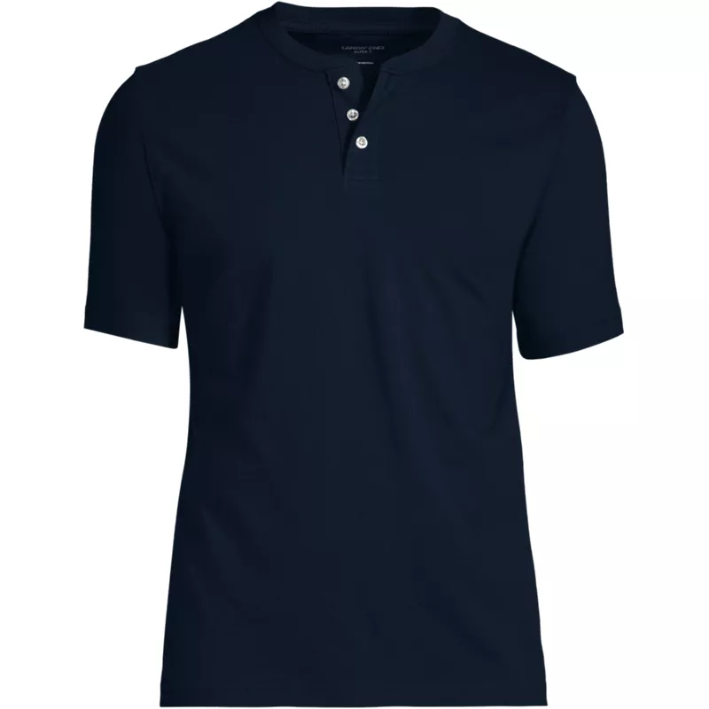 Men's Big Short Sleeve Super-T Henley, Front
