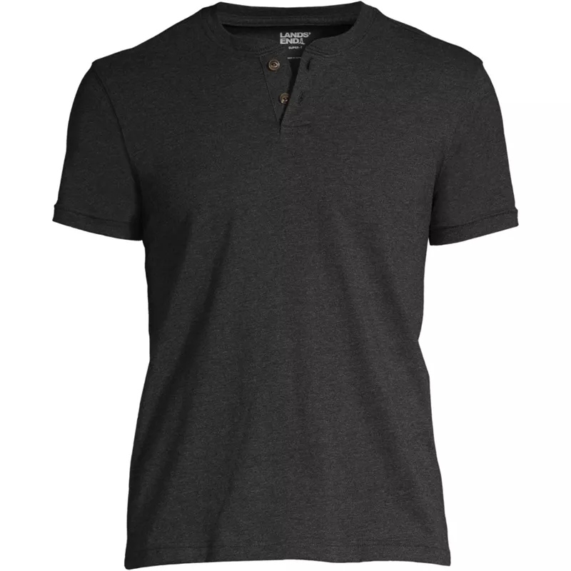Men's Big Short Sleeve Super-T Henley, Front