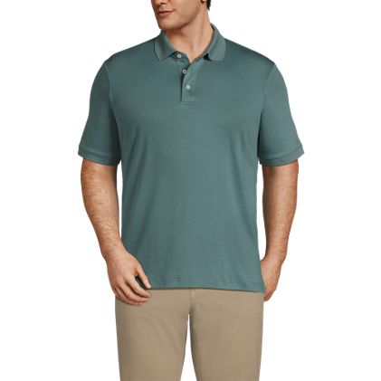 Men's Big and Tall Short Sleeve Cotton Supima Polo Shirt - image 1