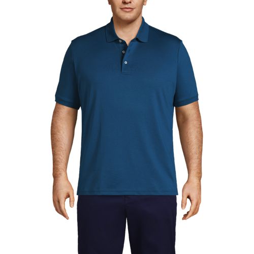 Men's Big and Tall Short Sleeve Super Soft Supima Polo Shirt