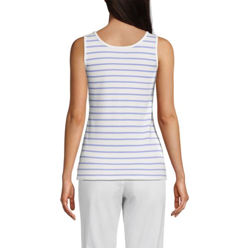 Ivory/Periwinkle Breton Stripe