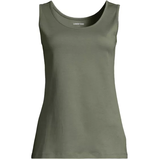 Women's Plus Size Cotton Tank Top - primary