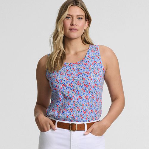 Clear Blue Small Poppy Floral