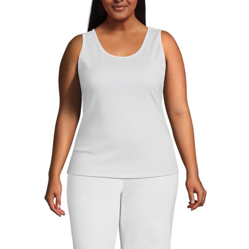 Plus size women's cotton tank tops best sale