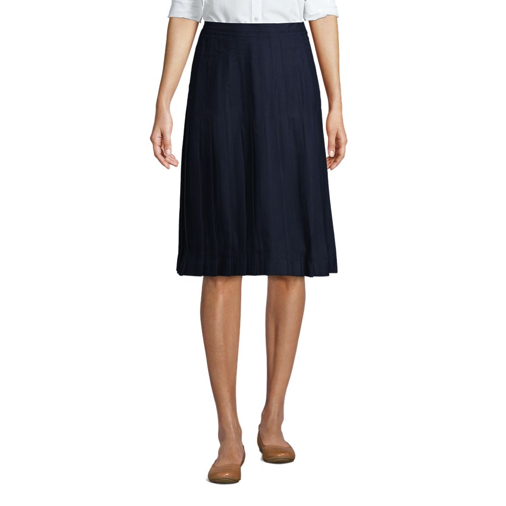 Women's pleated 2024 knee length skirt