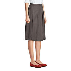 Women's Box Pleat Skirt Below the Knee, alternative image