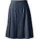 Women's Box Pleat Skirt Below the Knee, Front