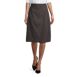 Women's Solid A-line Skirt Below the Knee, Front