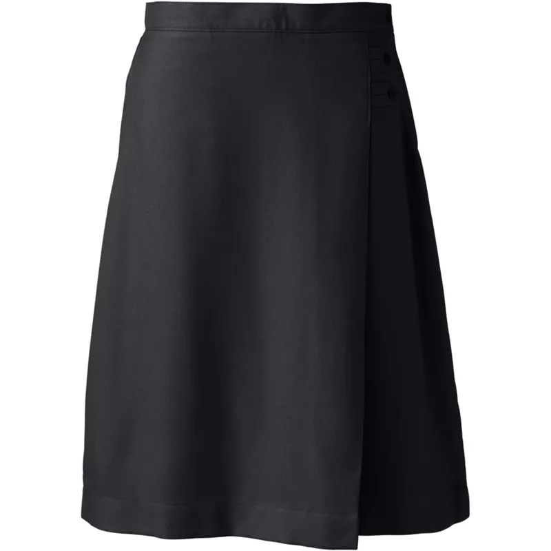 Women's Plus Solid A-line Skirt Below the Knee, Front