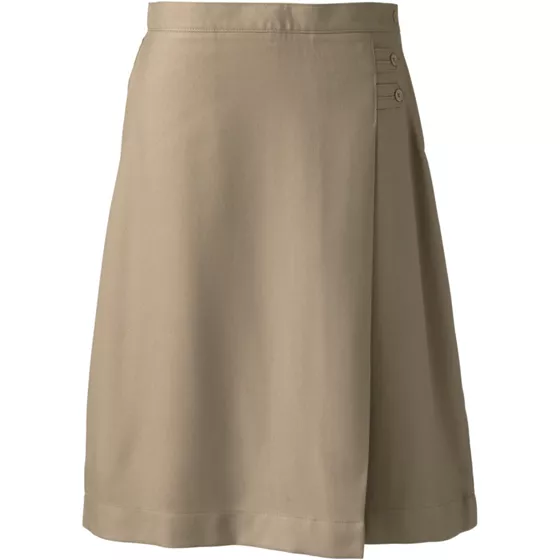 Women's Solid A-line Skirt Below the Knee - primary