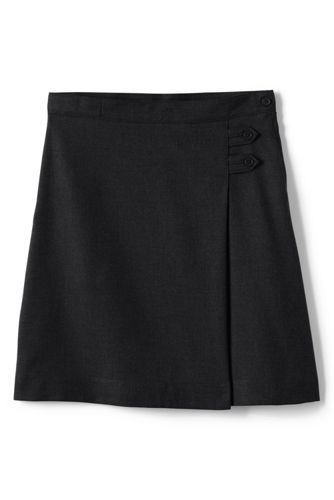 School Uniform Solid A-line Skirt Below the Knee from Lands' End