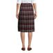 Women's Plaid Pleated Skirt Below the Knee, Back