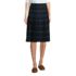 School Uniform Women's Plaid Pleated Skirt Below the Knee, Front