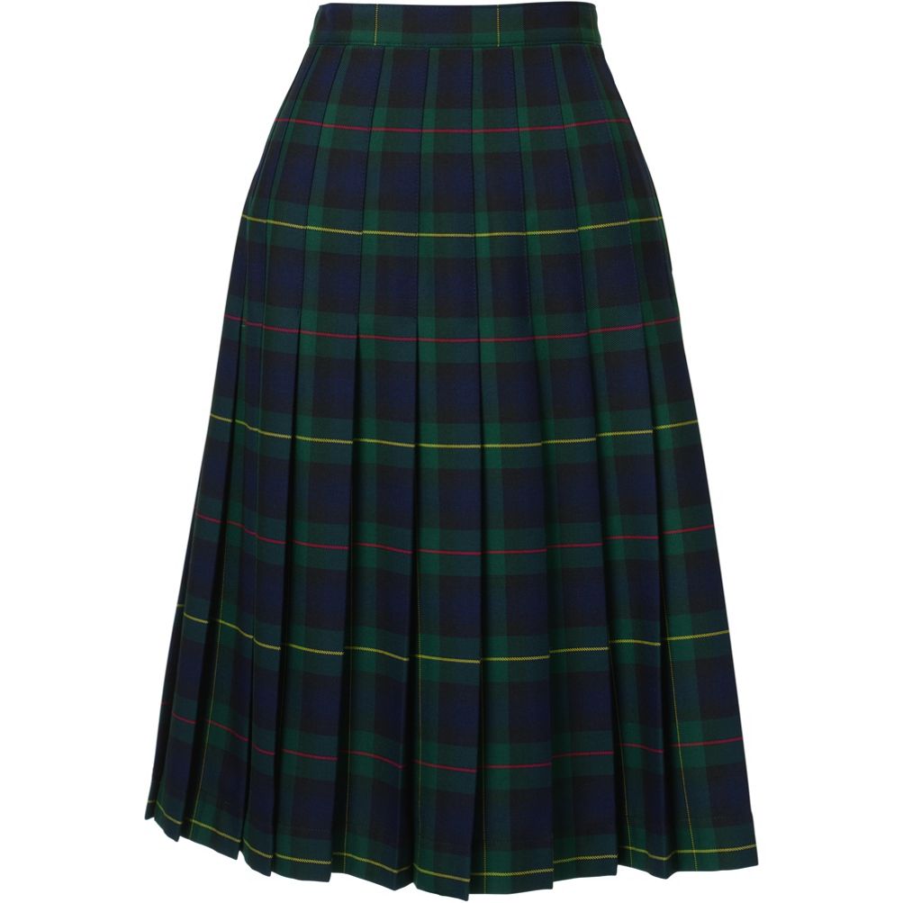 Women's pleated check outlet skirt