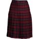 School Uniform Women's Plaid Pleated Skirt Below the Knee, Front