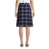Women's Plaid A-line Skirt Below the Knee, Back
